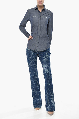 Bluse STAFF aus Baumwolle mit Print