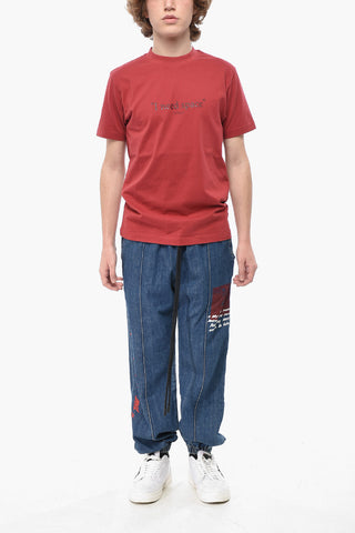 Slim-Fit T-Shirt GIVE ME SPACE Mit Erhabenem Aufdruck