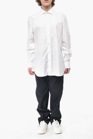 Cotton Poplin Shirt ALBERTI with French Collar