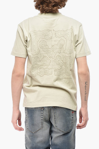 T-Shirt ARROW ISLAND Aus Baumwolle Mit Ton-In-Ton-Aufdruck