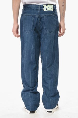 Cotton Jeans CHAMBRAY with Embroidery 24cm
