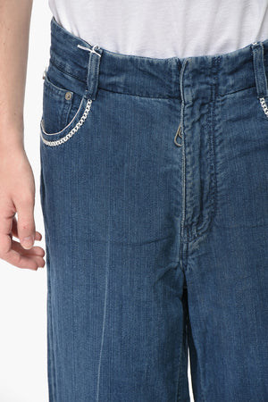 Baumwoll-Jeans CHAMBRAY mit Stickereien 24cm