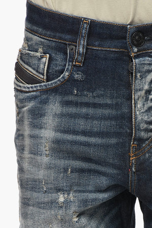 Distressed Jeans D-VIKER-SELVEDGE Straight Leg 17cm L.30