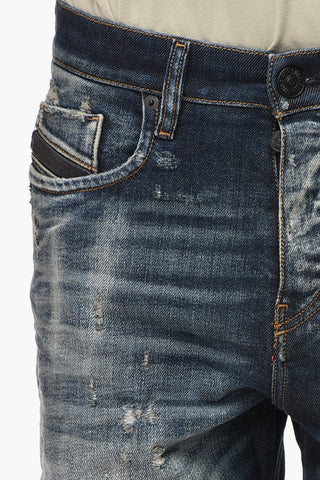 Distressed-Jeans D-VIKER-SELVEDGE mit geradem Bein 17cm L.30