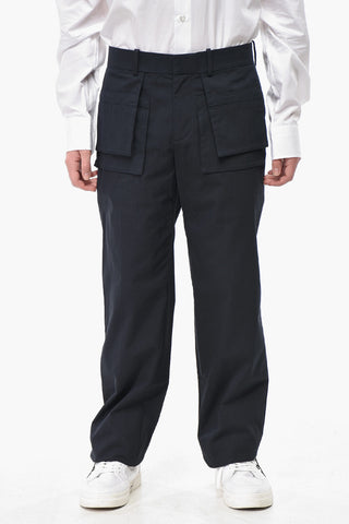 Cotton-Blend Multi-Pocket Trousers