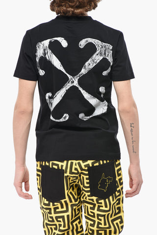 Slim-Fit T-Shirt SCRATCH ARROW aus Baumwolle