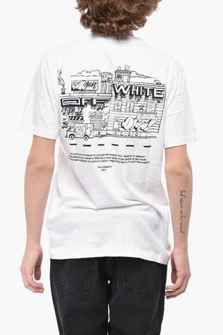 SEASONAL Rundhals-T-Shirt GRAFFITI ZINE mit Stickereien und Druck