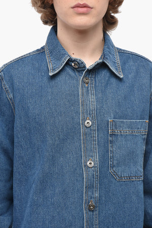 PERMANENT Dark-Wash Denim Shirt INDUSTRY