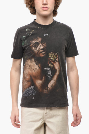 Slim-Fit T-Shirt BACCHUS aus bedruckter Baumwolle