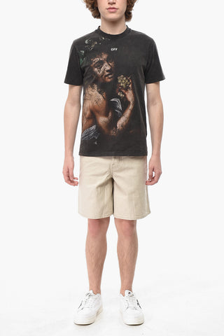 Slim-Fit T-Shirt BACCHUS aus bedruckter Baumwolle
