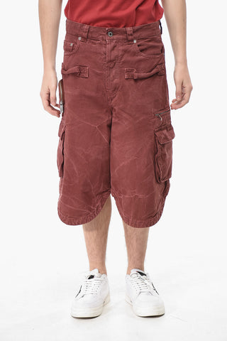 Cotton Cargo Shorts GARMDYED