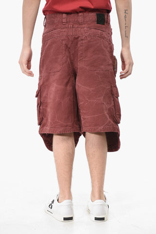 Cotton Cargo Shorts GARMDYED
