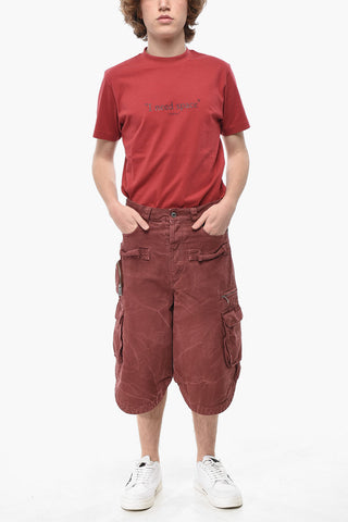 Cotton Cargo Shorts GARMDYED