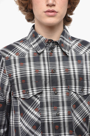 Safarihemd APPLE STRIPES aus Baumwollmischung
