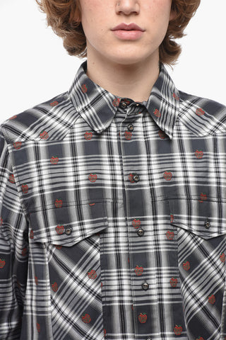 Safarihemd APPLE STRIPES aus Baumwollmischung