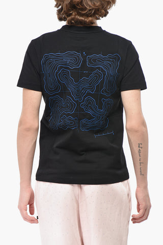 Cotton Crew Neck T-Shirt ARROW ISLAND With Print