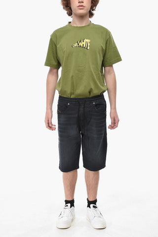Shorts 2033 D-KROOLEY aus Denim-Stretch mit elastischem Bund
