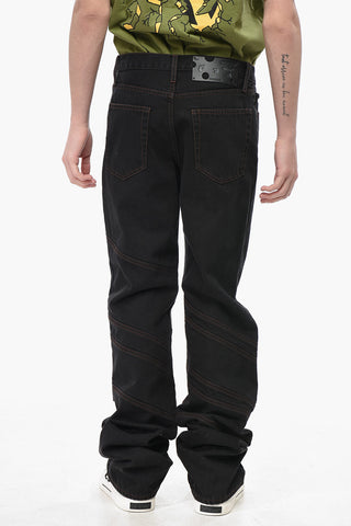 Straight Leg Jeans with 23cm Cross Seams