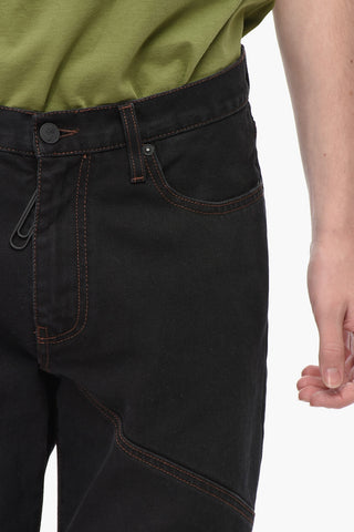 Straight Leg Jeans with 23cm Cross Seams