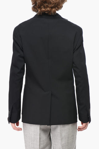 CIRCLE Blazer in Misto Lana Twill con Tasche a Toppa