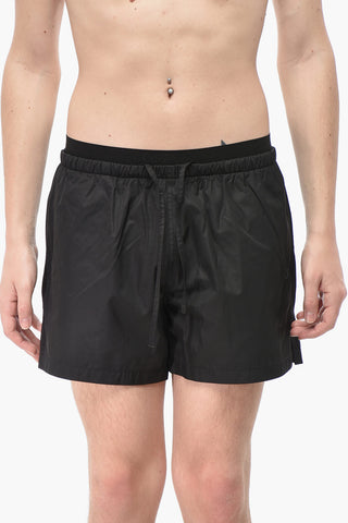 Costume da Bagno Boxer in Nylon con Elastico in Vita