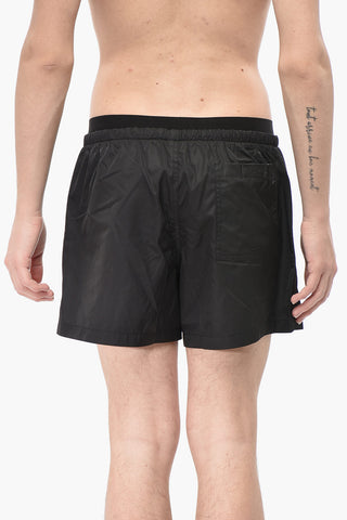 Costume da Bagno Boxer in Nylon con Elastico in Vita