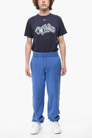 Joggers BLURRED OFF aus angerauter Baumwolle mit 3 Taschen