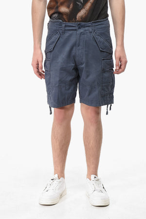 Shorts Cargo in Cotone a Tinta Unita