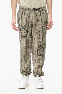 Brushed-Cotton Joggers with Camouflage Pattern