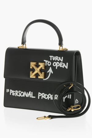 Borsa a Mano JITNEY in Pelle con Chiusura Effetto Dorata