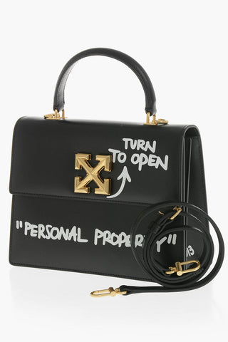 Handtasche JITNEY aus Leder mit goldfarbenem Verschluss