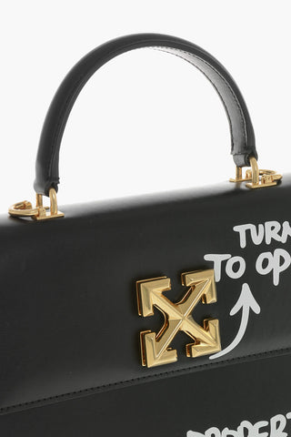 Handtasche JITNEY aus Leder mit goldfarbenem Verschluss
