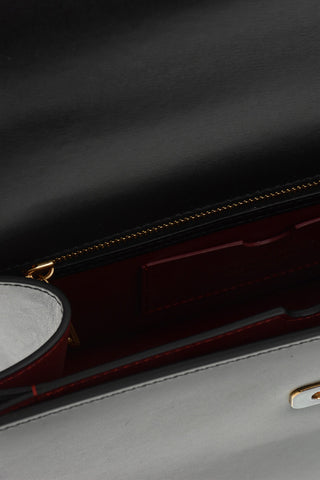 Handtasche JITNEY aus Leder mit goldfarbenem Verschluss