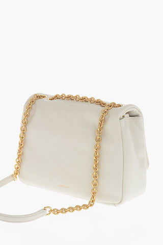 Borsa a Spalla JITNEY in Pelle Puffer con Catena Dorata