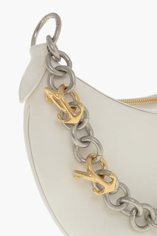Leather Hobo Bag HEMISPHERE S With Chain Detail