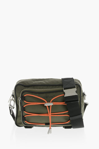 Technical Fabric Crossbody Bag COURRIER CAMERA With Contrasting Laces