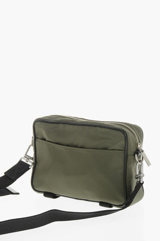 Technical Fabric Crossbody Bag COURRIER CAMERA With Contrasting Laces