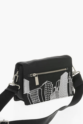 Embroidered Technical Fabric Crossbody Bag SOFT JITNEY 1.4 NY SKYLINE