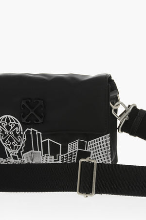 Embroidered Technical Fabric Crossbody Bag SOFT JITNEY 1.4 NY SKYLINE