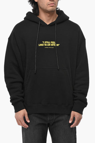Angerauter Baumwoll-Hoodie INTERN SKATE