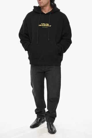 Angerauter Baumwoll-Hoodie INTERN SKATE