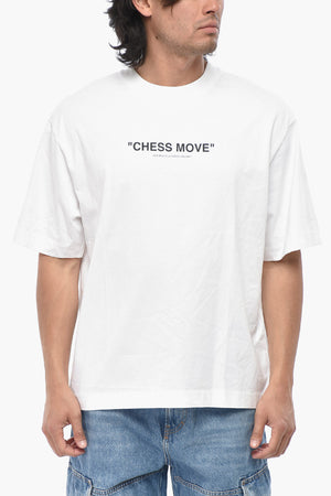 Baumwoll-Rundhals-T-Shirt CHESS MOVE