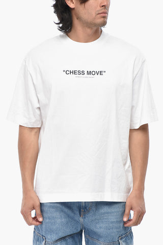 Baumwoll-Rundhals-T-Shirt CHESS MOVE