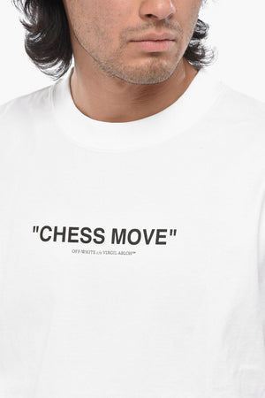 Baumwoll-Rundhals-T-Shirt CHESS MOVE