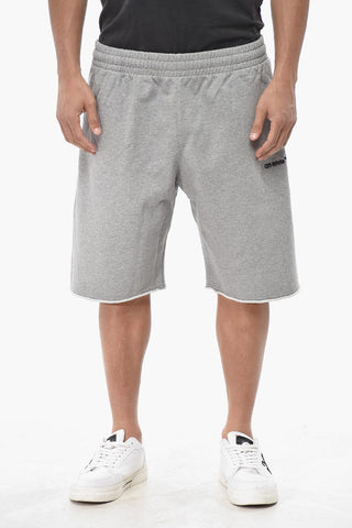 PERMANENT Shorts aus angerauter Baumwolle mit rohem Saum