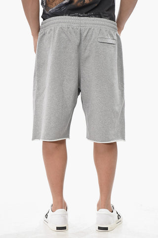 PERMANENT Shorts aus angerauter Baumwolle mit rohem Saum