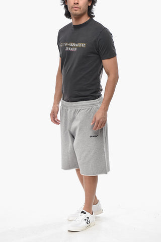 PERMANENT Shorts aus angerauter Baumwolle mit rohem Saum