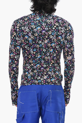 SEASONAL Long Sleeve Top 2ND SKIN with Floral Pattern