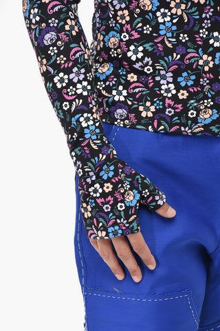 SEASONAL Long Sleeve Top 2ND SKIN with Floral Pattern