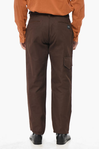 Pantaloni Chino in Misto Cotone con Passanti